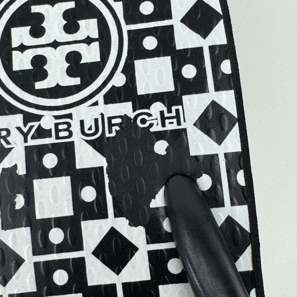 Tory Burch Black and White Sandals - Picture 9 of 14